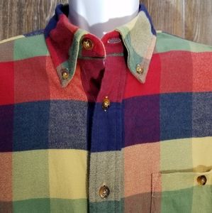 VTG ORVIS BRUSHED FLANNEL SHIRT MULTI PLAID